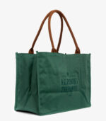 Perch handleveske mørk grønn