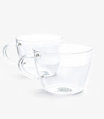 Glass Tekopp Klar 2 stk.